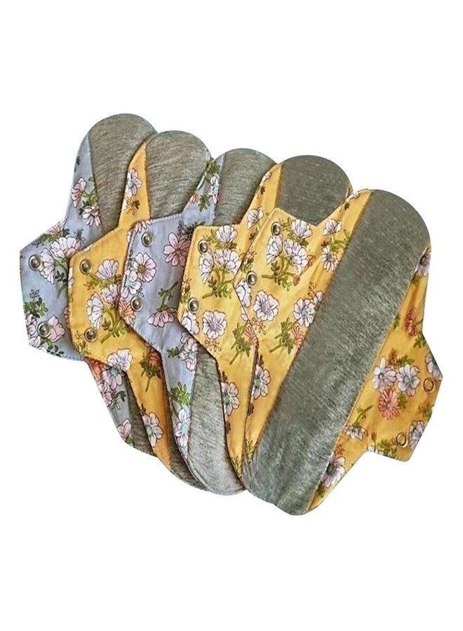 Orbica Reusable Menstrual Pads Comfortable Absorbent Soft Sanitary Napkins | Health Care | Feminine Hygiene | Sanitary Napkins(Pack of-5) - Image 1